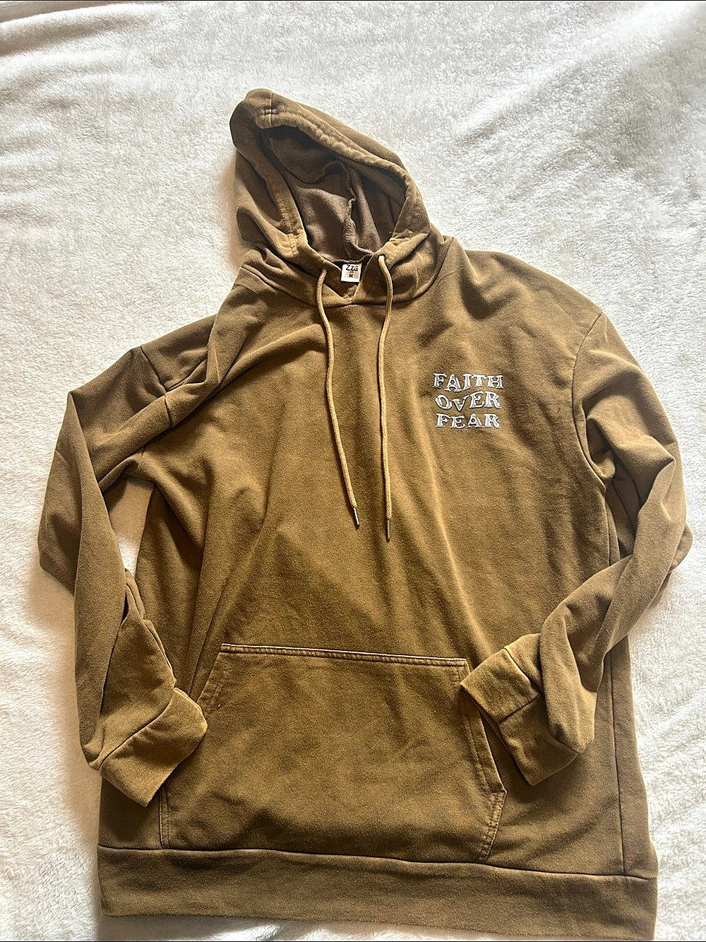 Shein Faith Over Fear Graphic Hoodie Size Medium